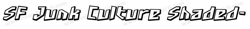SF Junk Culture Shaded字体转换